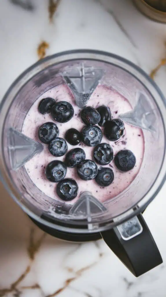Blueberry Cottage Cheese Popsicles