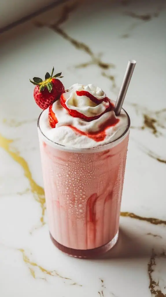 Starbucks Copycat Strawberry Frappuccino