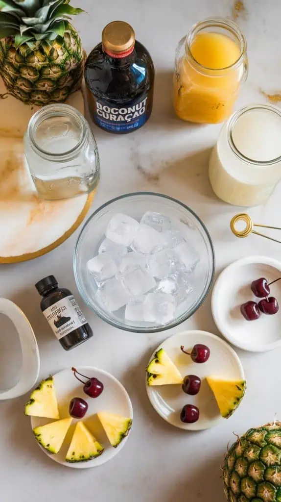 Blue Hawaiian Rum Punch