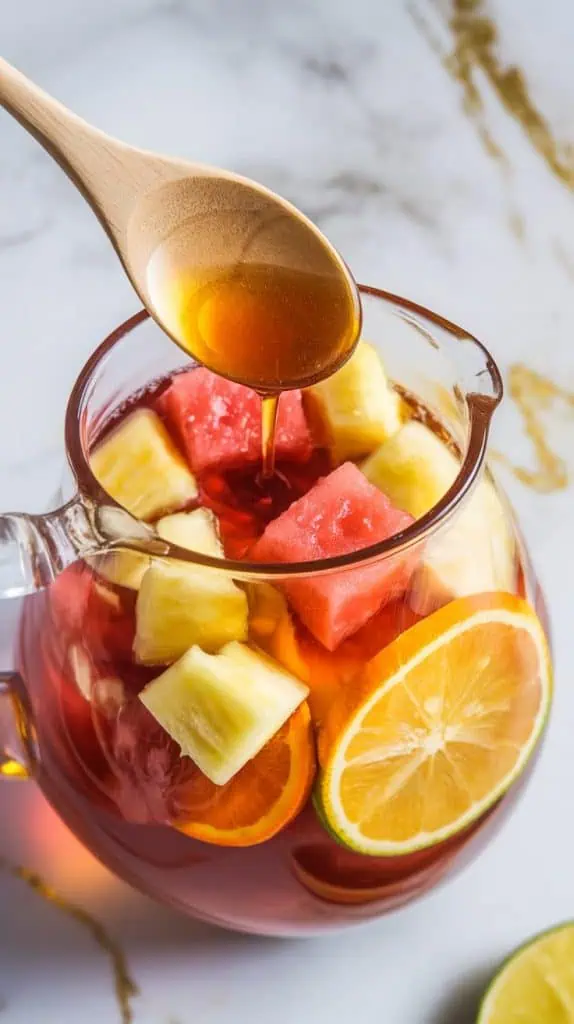 Summer Sangria with Watermelon and Pineapple