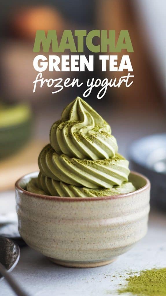 matcha green tea frozen yogurt