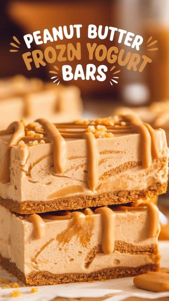 peanut butter frozen yogurt bars