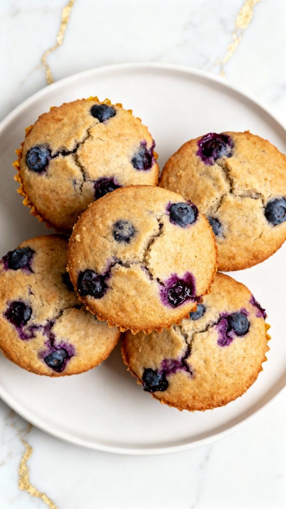 High Protein Blueberry Muffins