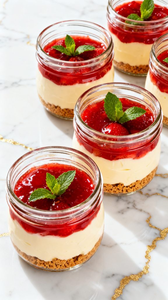 High-Protein Cheesecake Jars