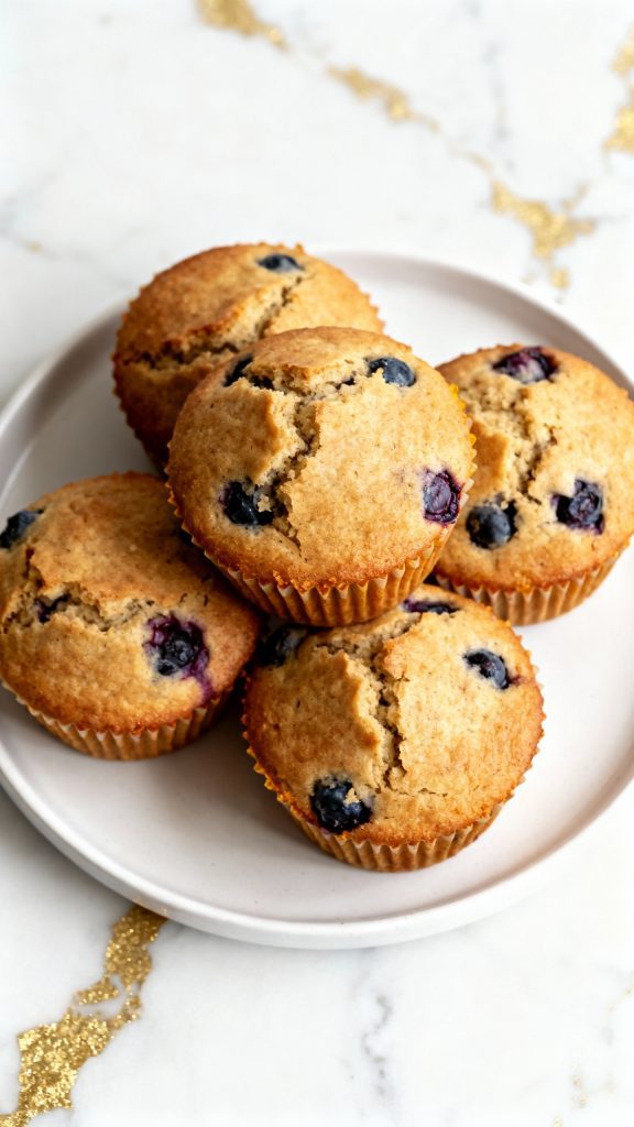 High Protein Blueberry Muffins