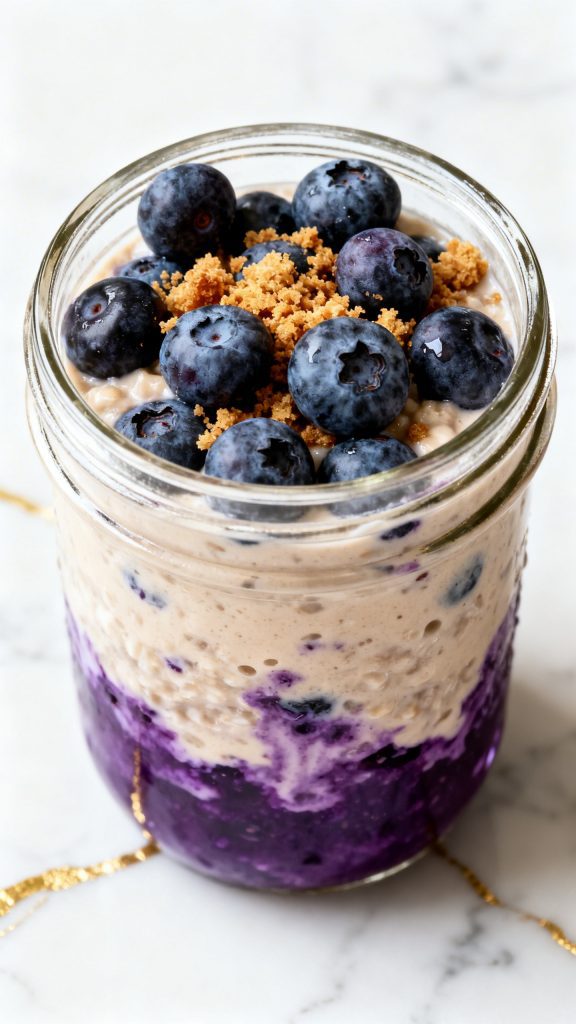Blueberry Pie Overnight Oats