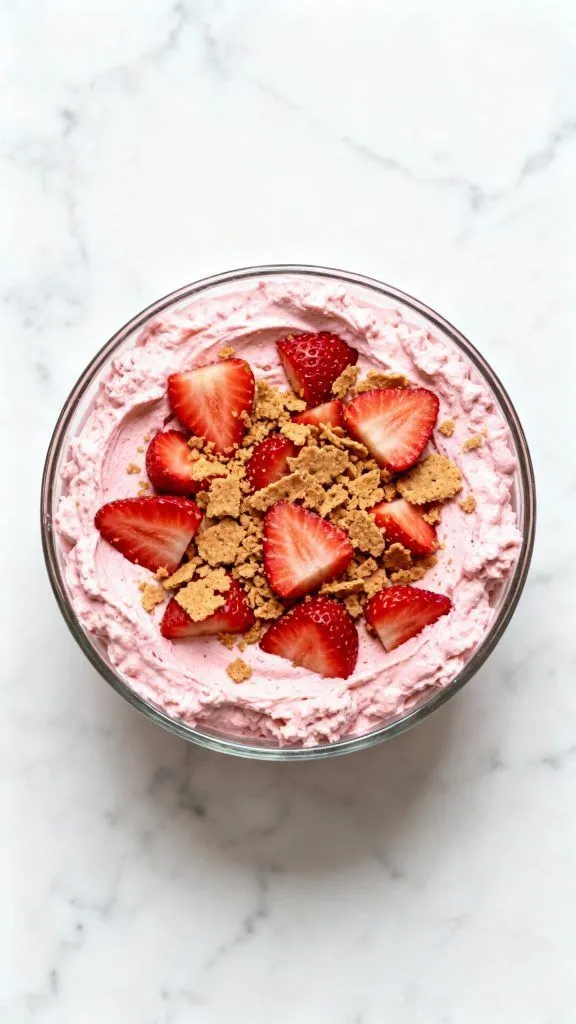 Strawberry Cottage Cheese Mousse