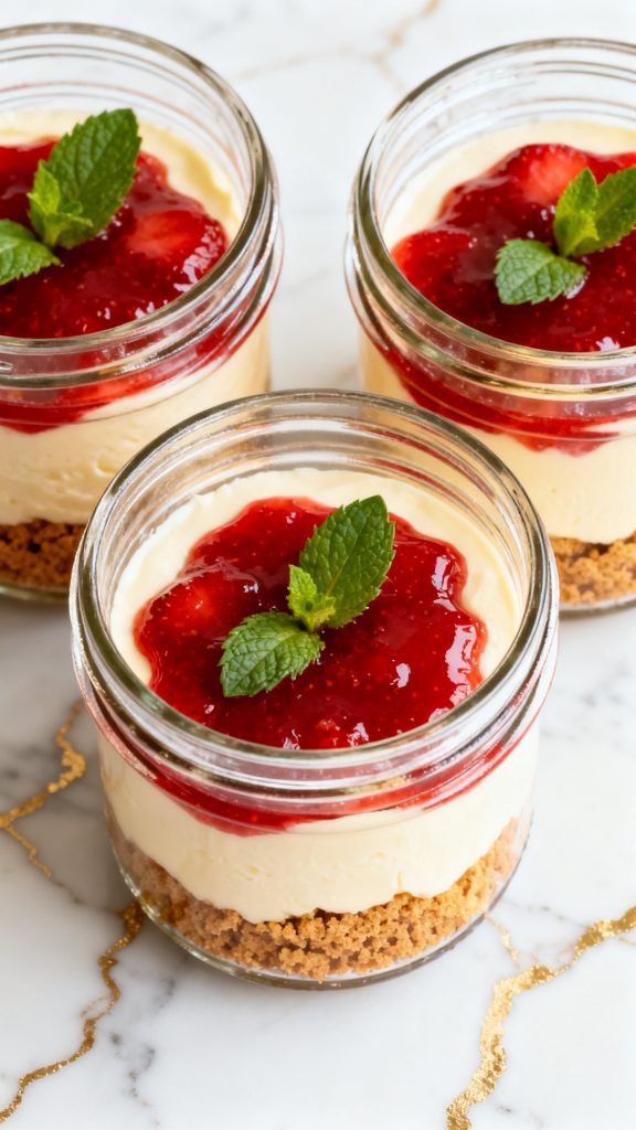 High-Protein Cheesecake Jars