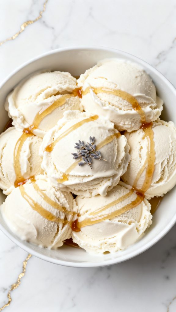 Honey Lavender Frozen Yogurt