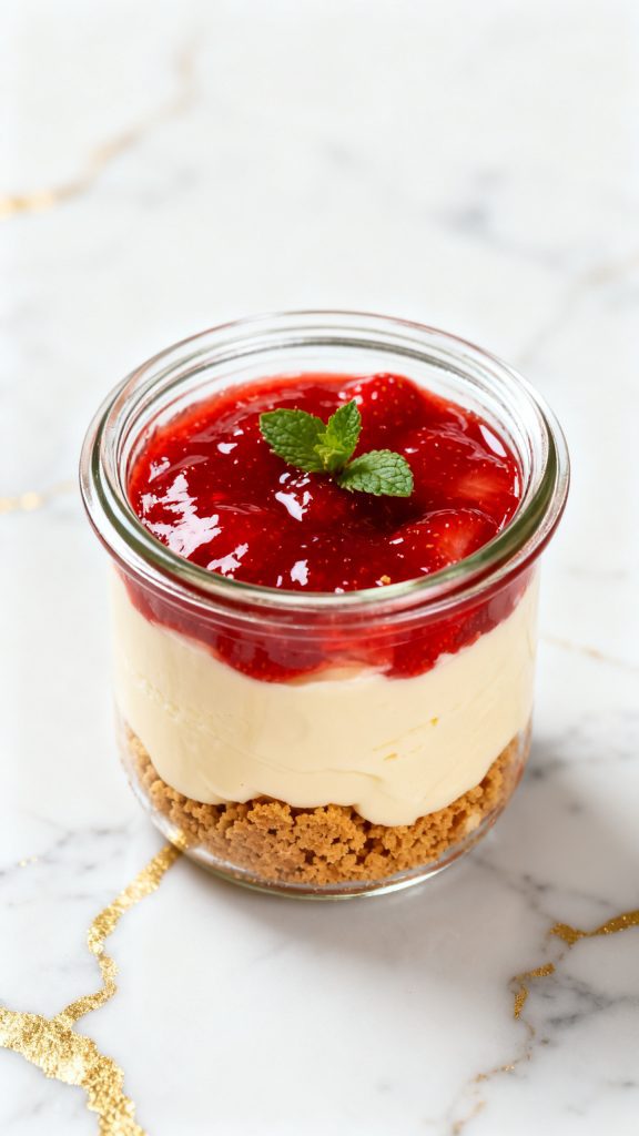 High-Protein Cheesecake Jars