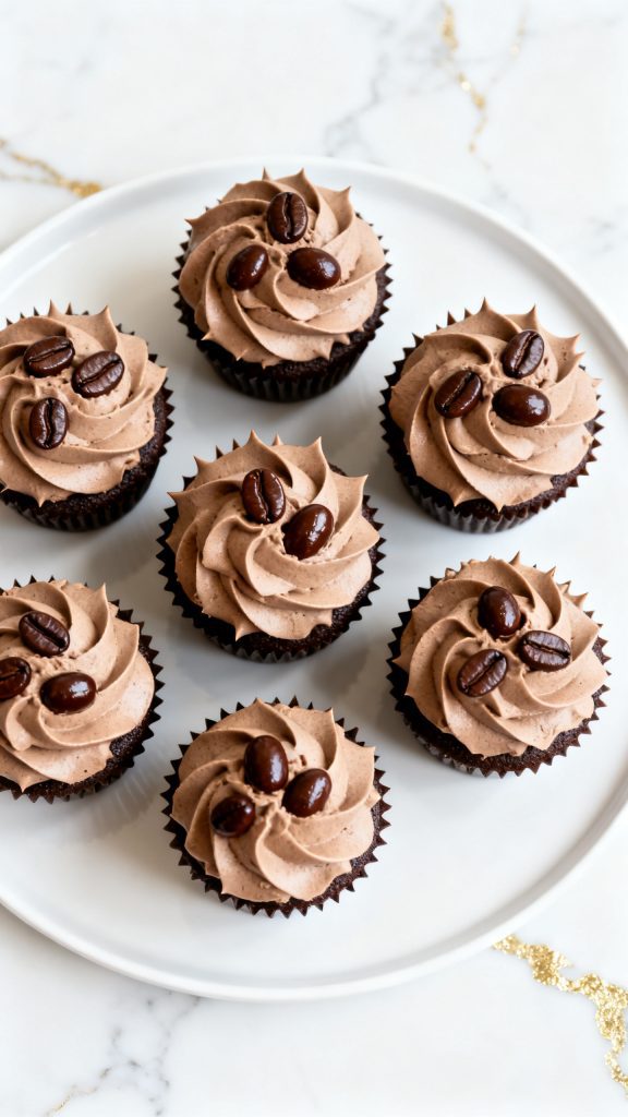 Chocolate Coffee Cupcakes with Mocha Buttercream Frosting