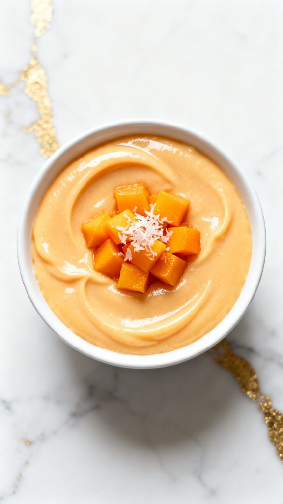 Cottage Cheese Mango Pudding