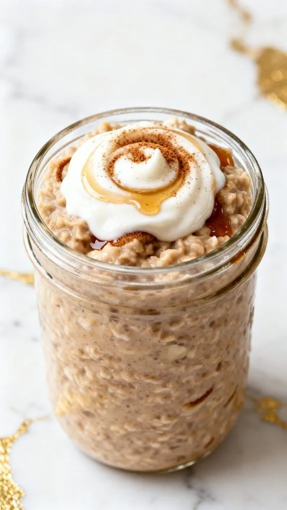 Cinnamon Bun Overnight Oats