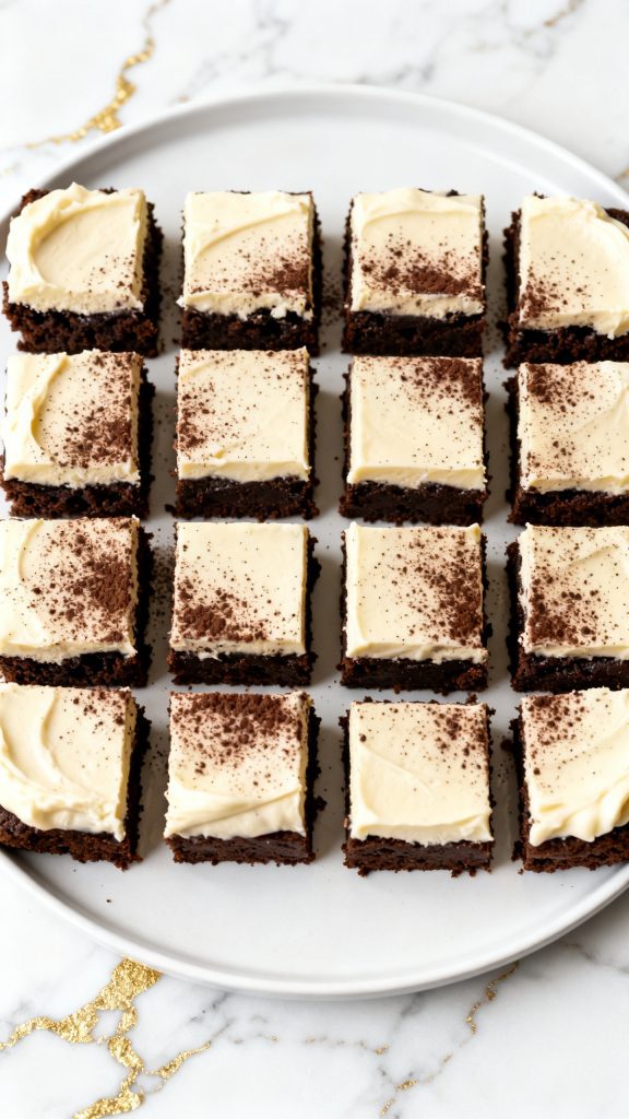 Espresso Brownies with Cream Cheese Frosting