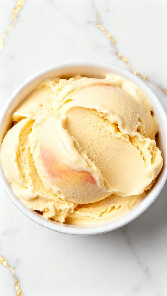 peach frozen yogurt