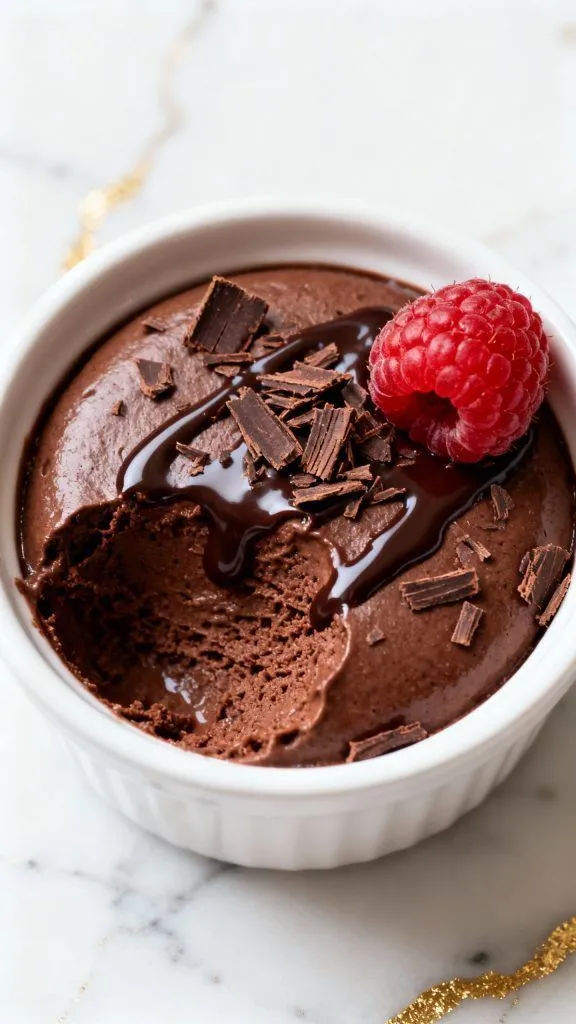 Cottage Cheese Dark Chocolate Mousse