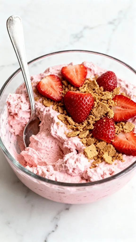Strawberry Cottage Cheese Mousse