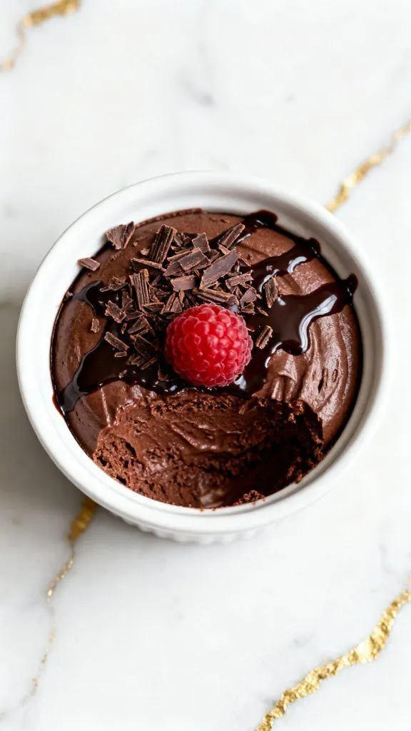 Cottage Cheese Dark Chocolate Mousse