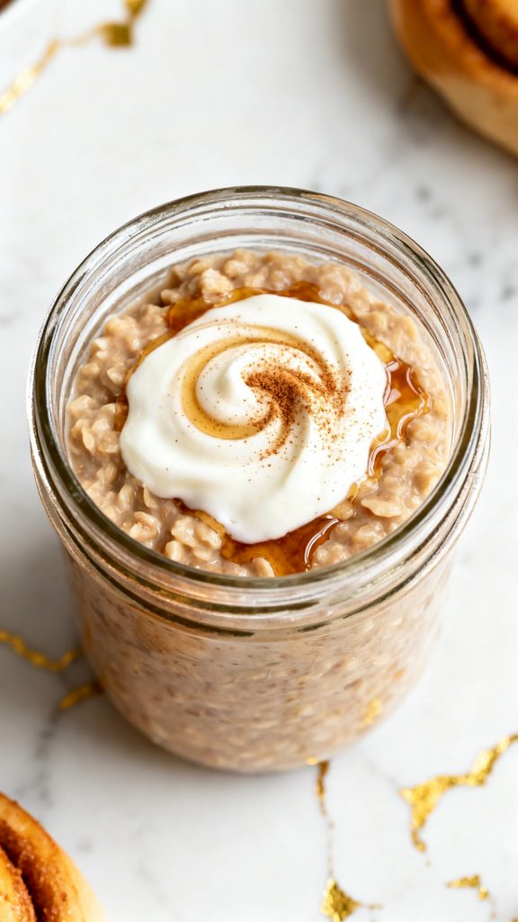 Cinnamon Bun Overnight Oats