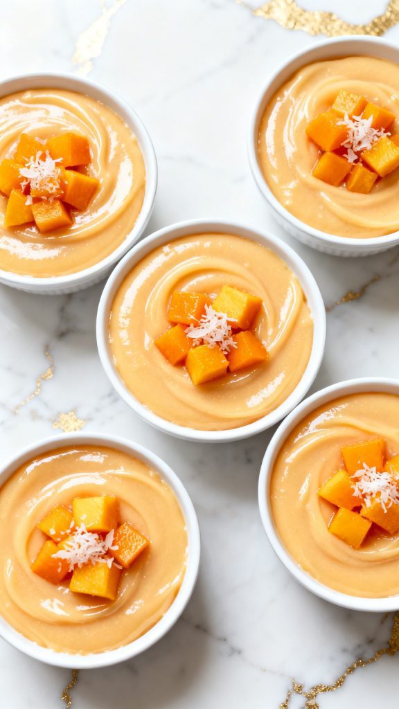 Cottage Cheese Mango Pudding