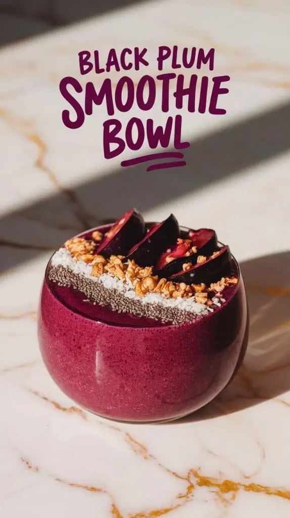 Black Plum Smoothie Bowl