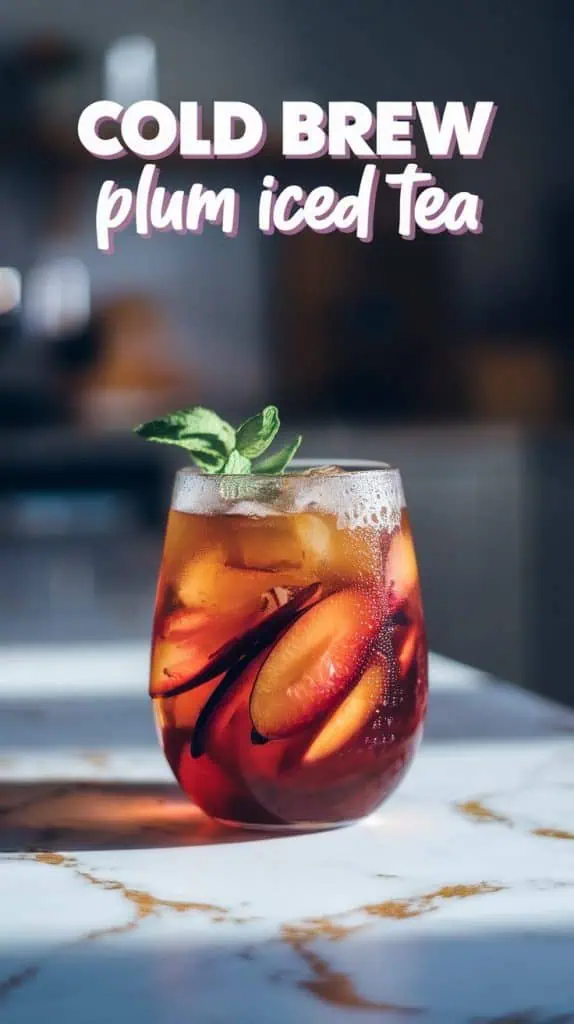 Cold Brew Plum Iced Tea