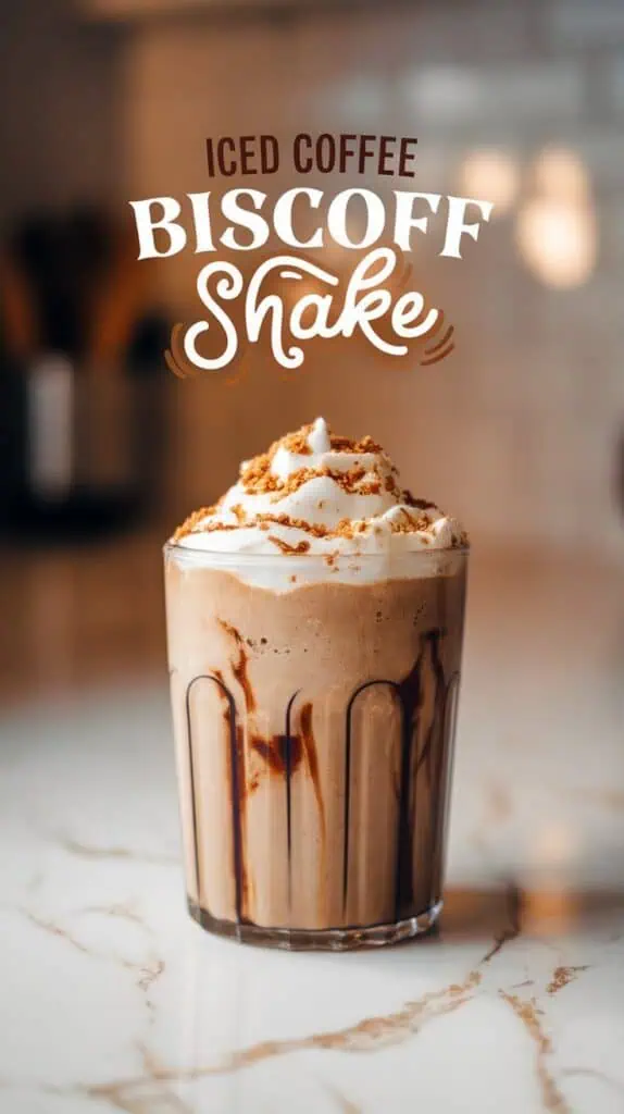 Iced Coffee Biscoff Shake