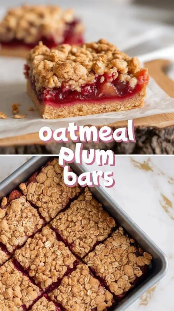 Oatmeal Plum Bars