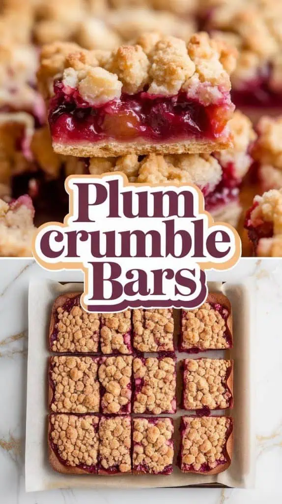 Plum Crumble Bars