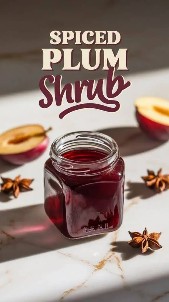Spiced Plum Shrub