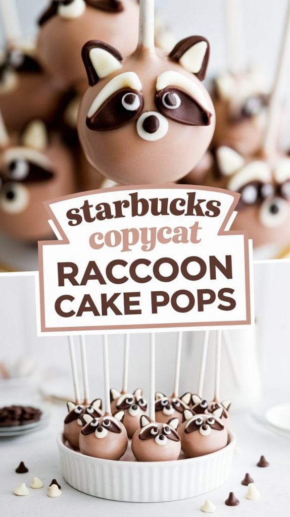 Starbucks Copycat Raccoon Cake Pop
