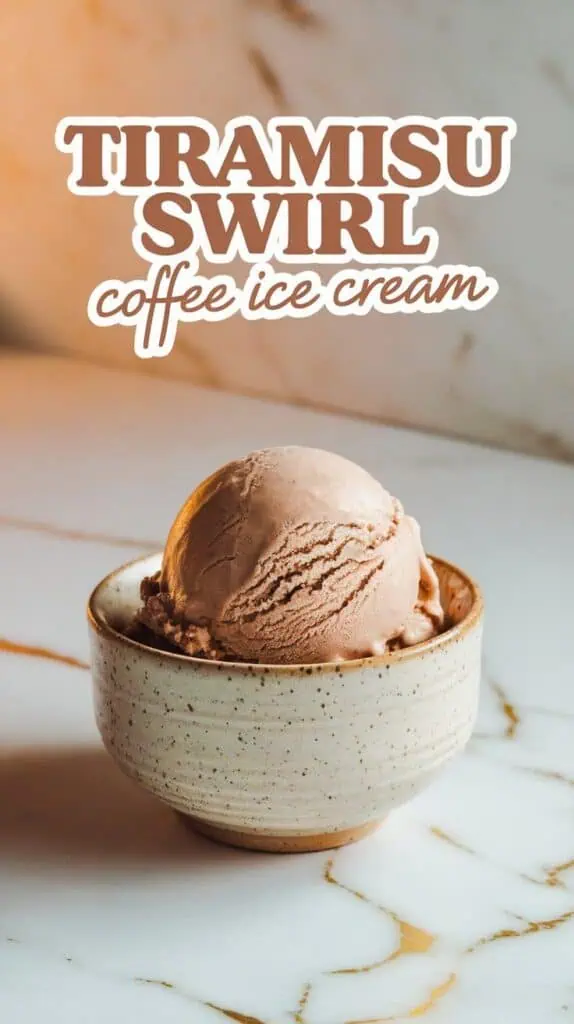 Tiramisu Swirl Coffee Ice Cream