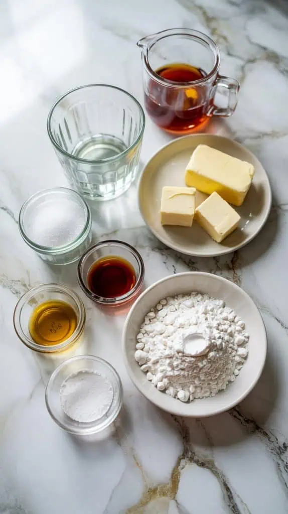 ingredients for Cake Batter Coffee Syrup
