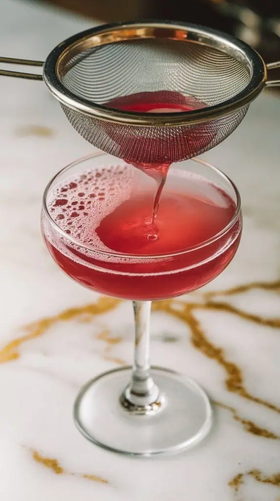 Plum Ginger Gin Sour Cocktail