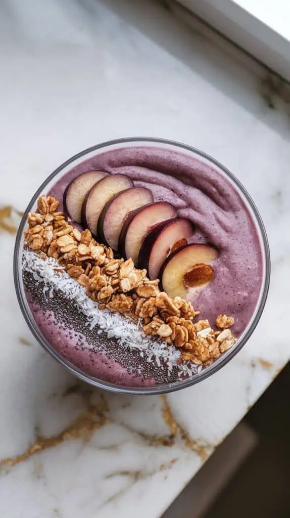Black Plum Smoothie Bowl