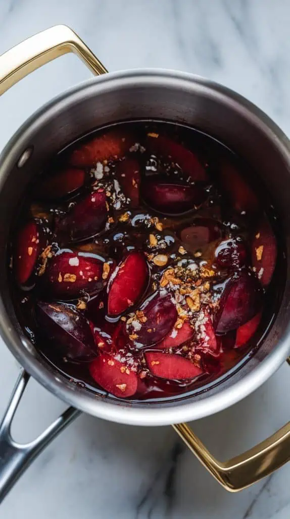 Spiced Plum Shrub