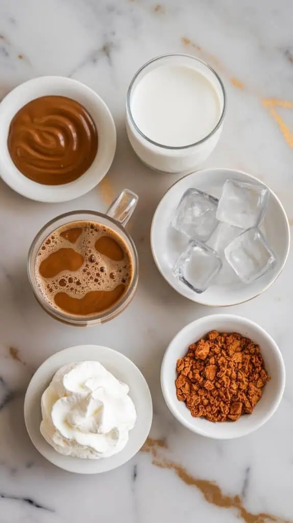 Iced Coffee Biscoff Shake
