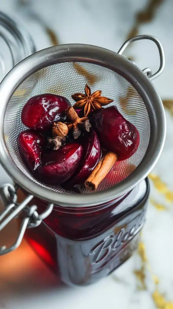 Spiced Plum Shrub
