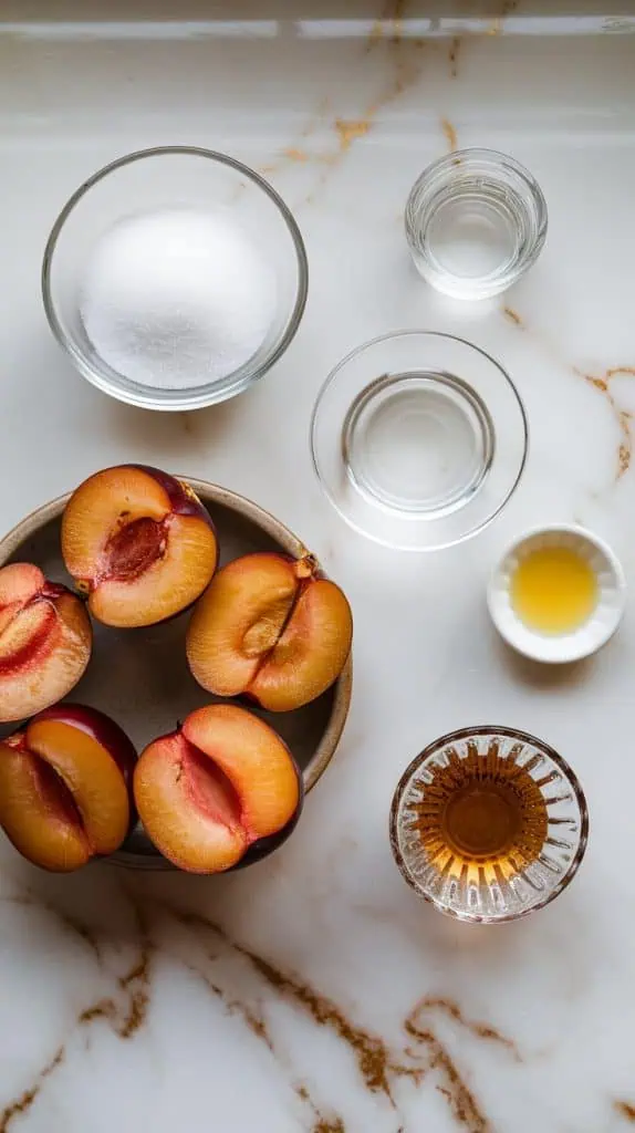 Plum Amaretto Sorbet