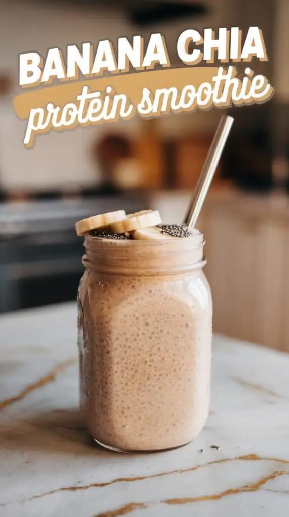 Banana Chia Protein Smoothie