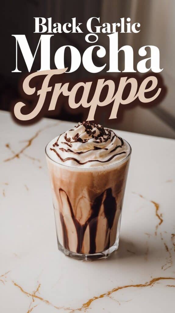 Black Garlic Mocha Frappe