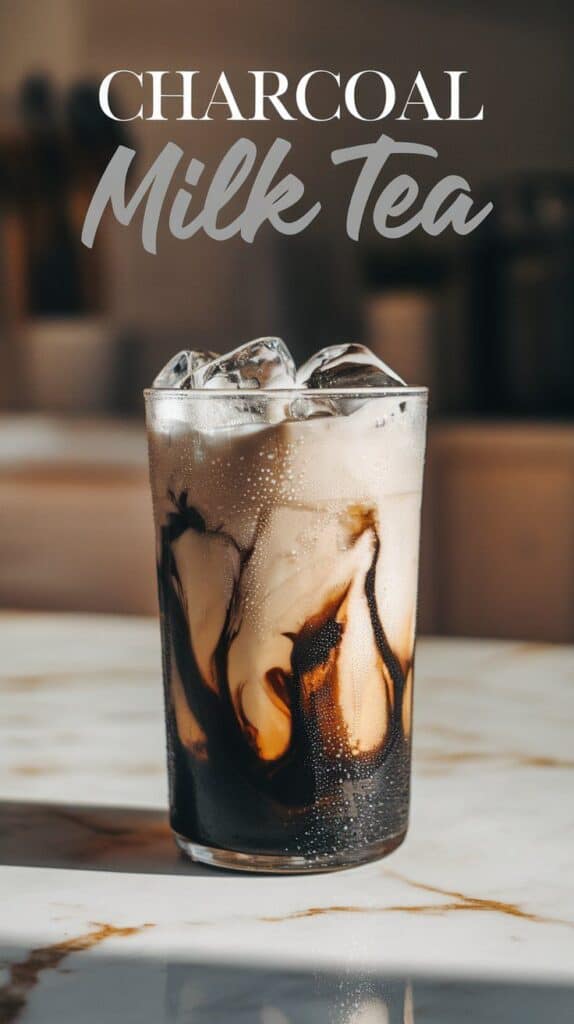 Charcoal Milk Tea