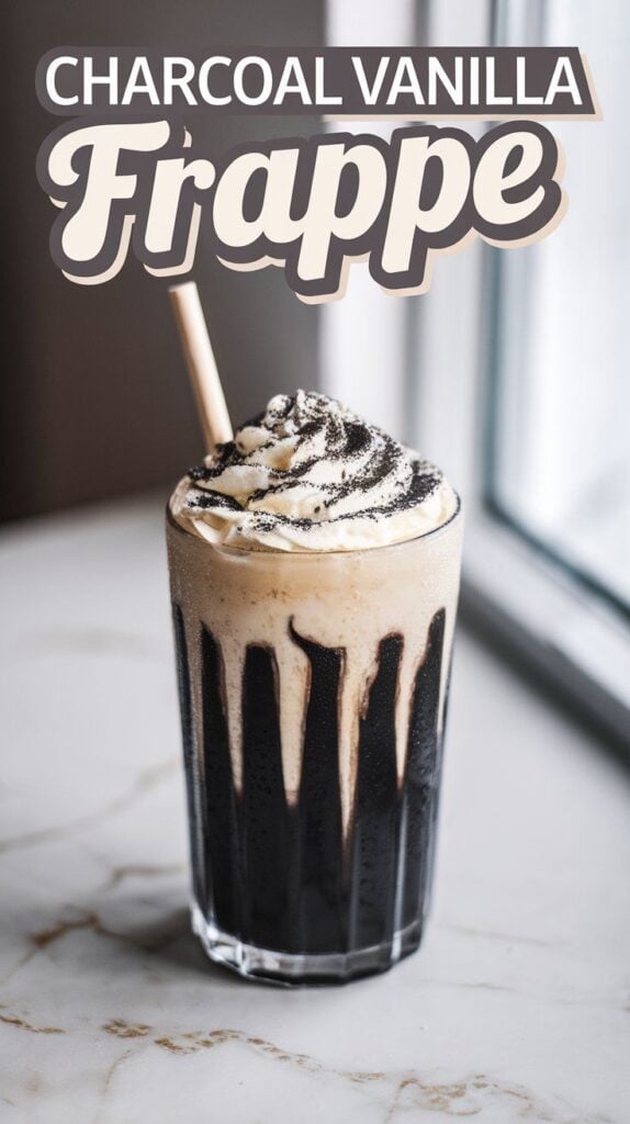 Charcoal Vanilla Frappe