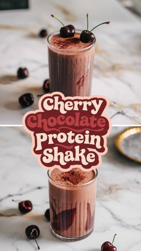 Cherry Chocolate Protein Shake