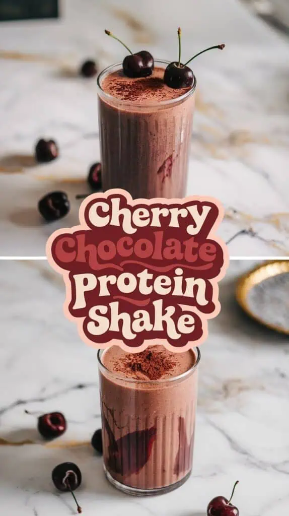 Cherry Chocolate Protein Shake