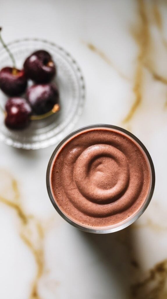 Cherry Chocolate Protein Shake