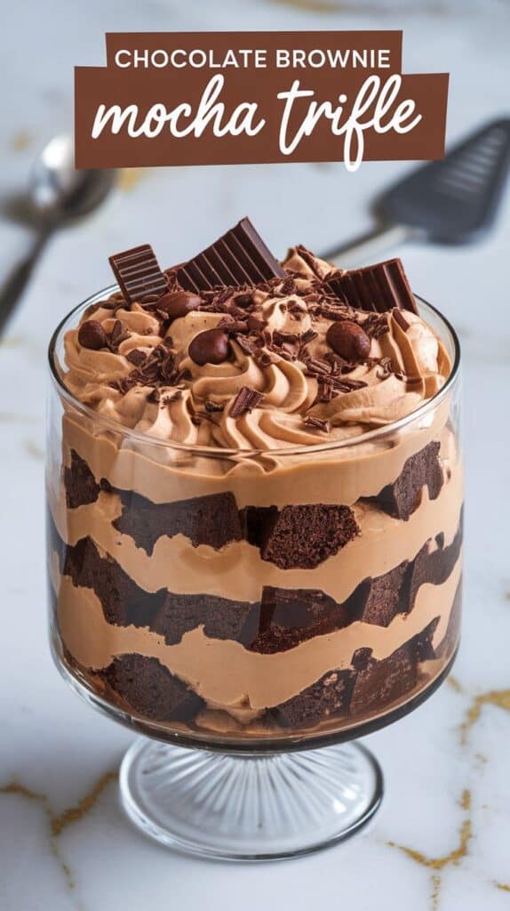 Chocolate Brownie Mocha Trifle