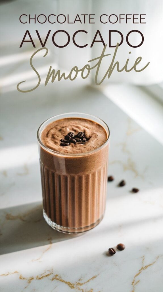 Chocolate Coffee Avocado Smoothie