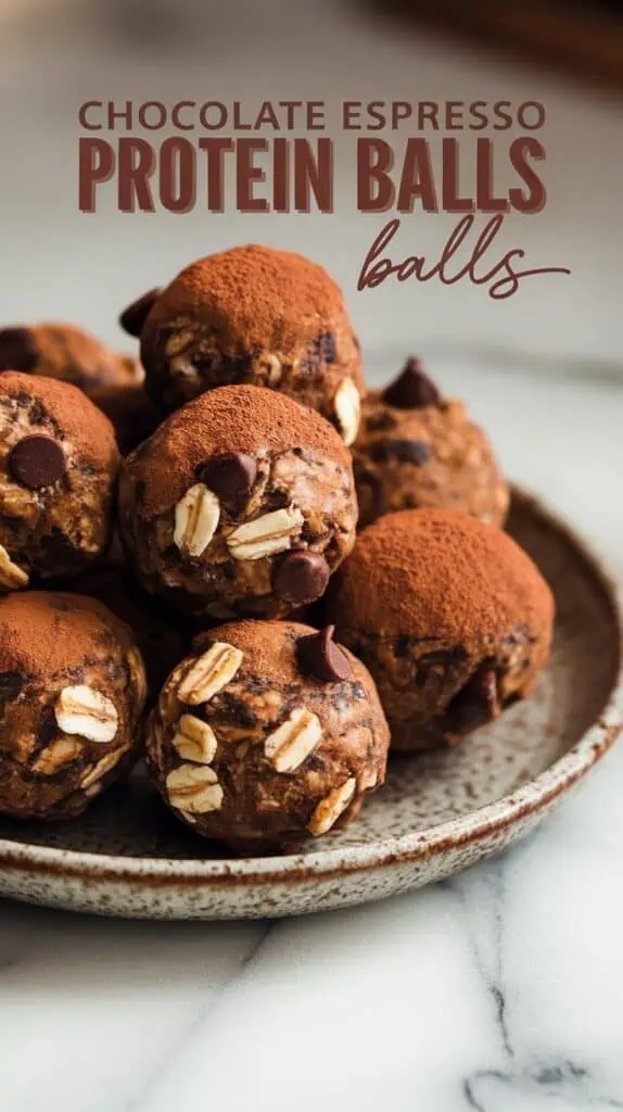 Chocolate Espresso Protein Balls