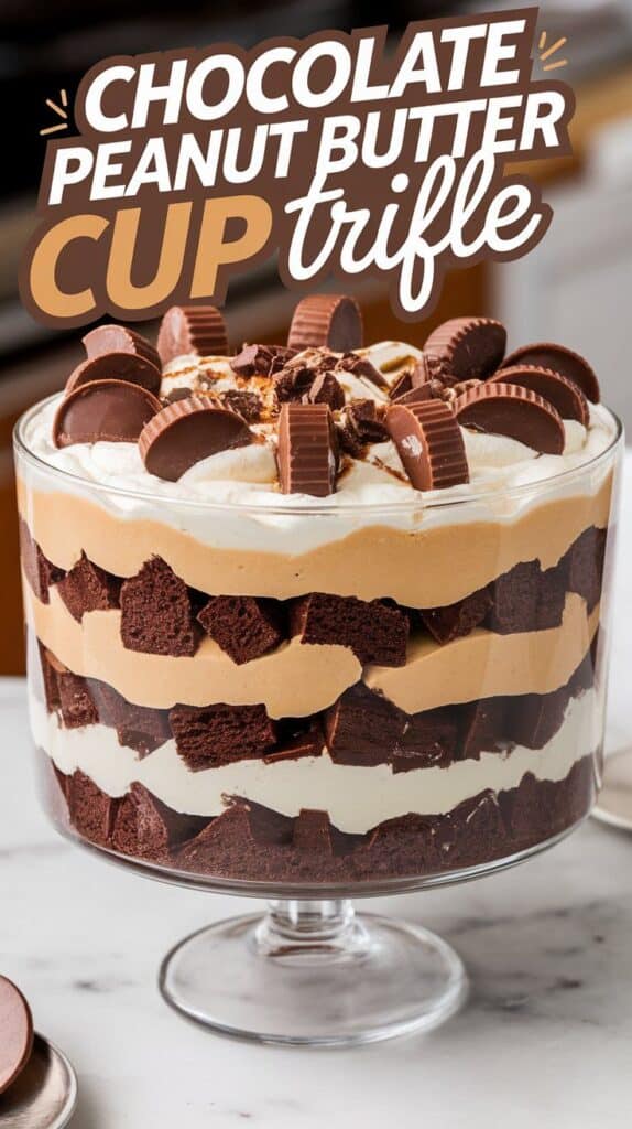 Chocolate Peanut Butter Cup Trifle